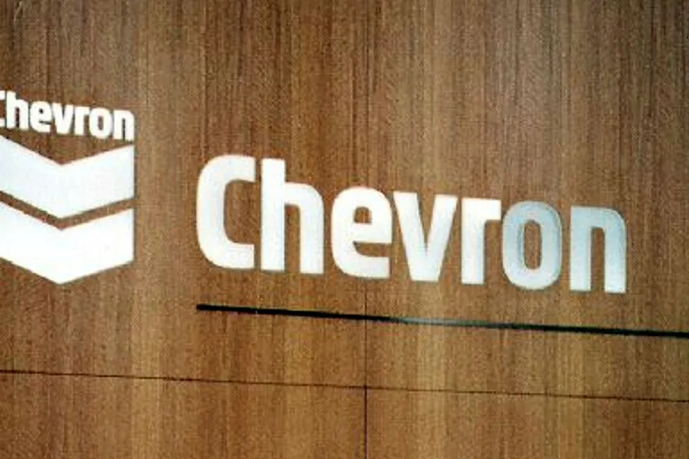 Chevron: the company has sent employees at its Canary Wharf office home