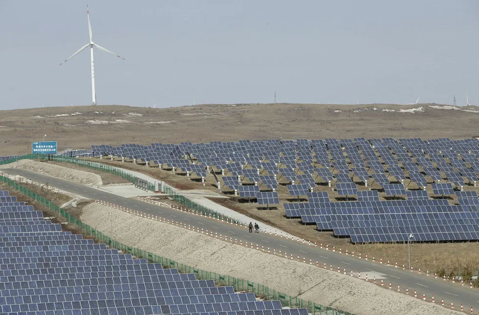 Regional investment: a wind and solar energy storage and transmission power station in China's Hebei province