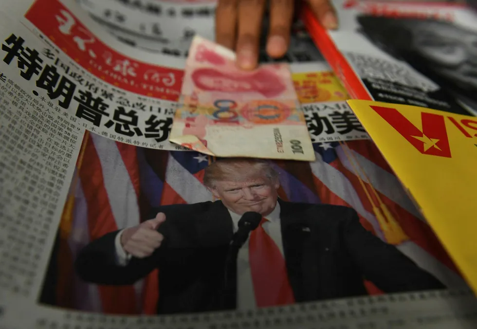 Donald Trumps uttalelser om Kina blir neppe sett på med blide øyne av toppene i den kinesiske kommunistledelsen. Foto: Greg Baker/AFP photo/NTB scanpix