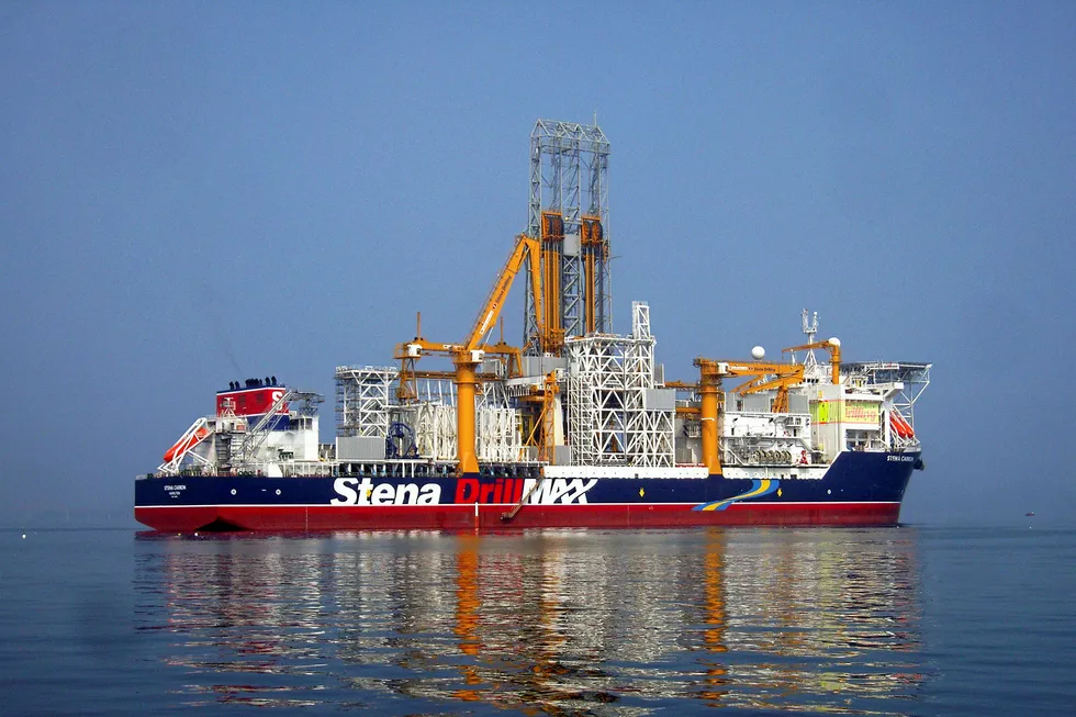 The "Stena Carron" drillship. November 2008. Photo: Chevron