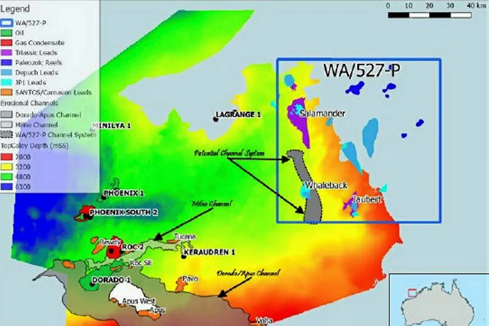 Hot spot: 3D Oil's WA-527-P sits alongside the Dorado, Roc and Phoenix South discoveries