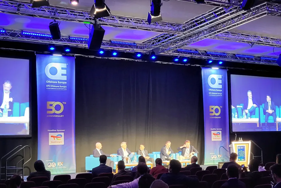 The digitalisation panel at Offshore Europe 2023.