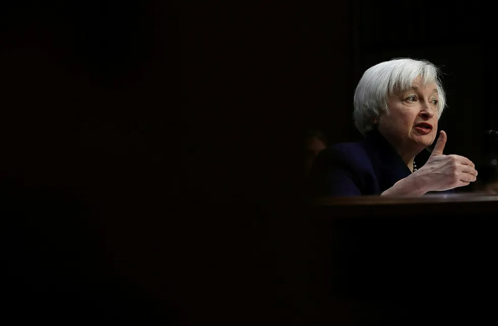 Sentralbanksjef Janet Yellen i den amerikanske sentralbanken Federal Reserve. Foto: WIN MCNAMEE / AFP / NTB Scanpix