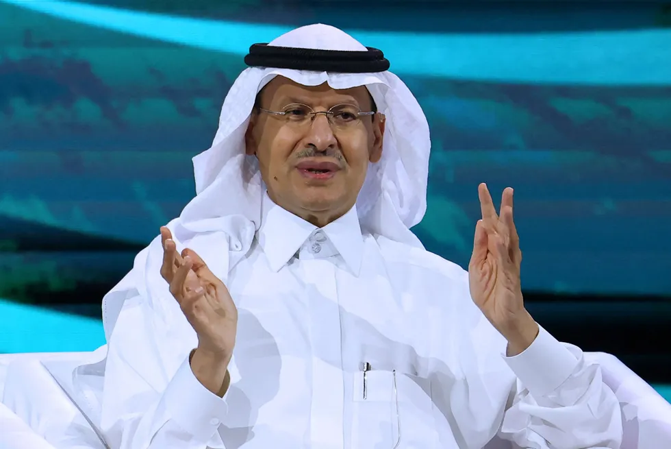Saudi Minister of Energy Prince Abdulaziz bin Salman.