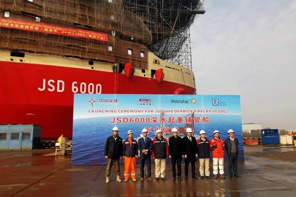 Landmark: ZPMC launches deep-water pipelay vessel
