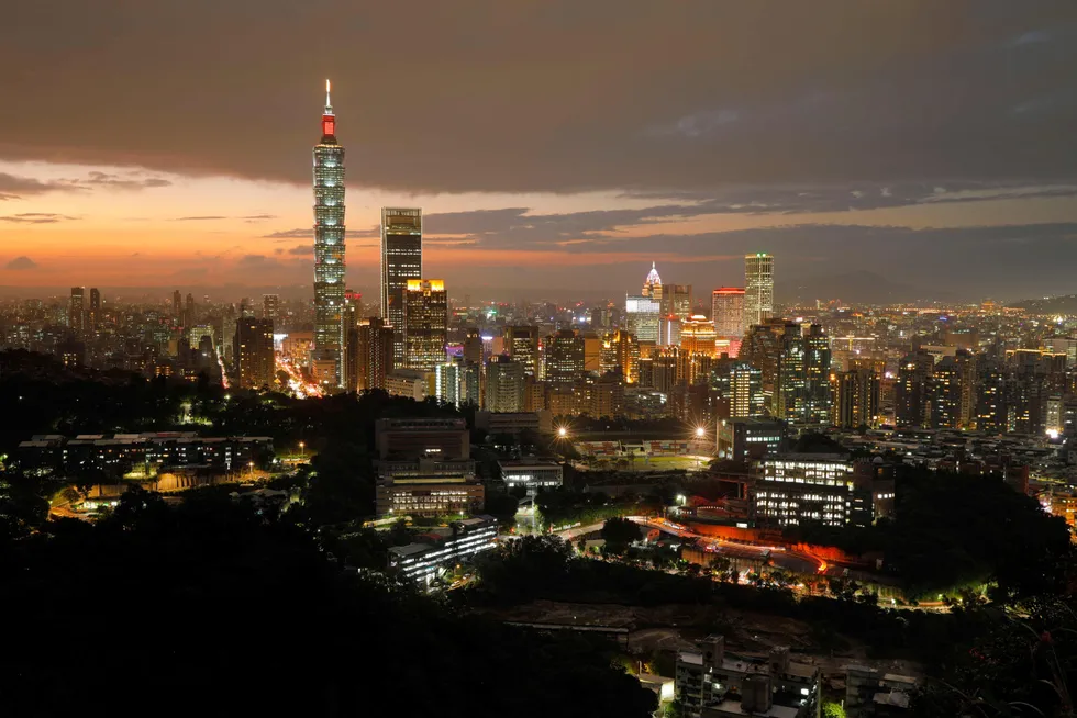 Taipei: shot of Taiwan's main city