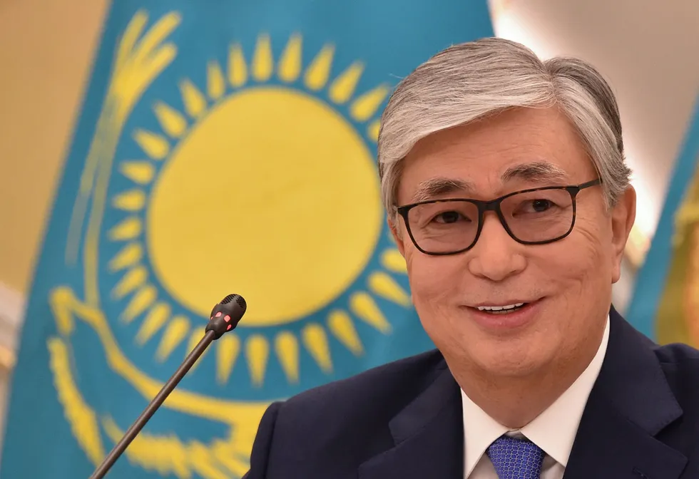 Doors open: Kazakhstan President Kassym-Jomart Tokayev.