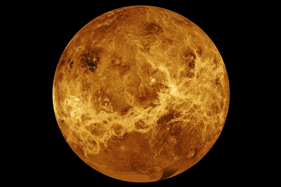 Focal point: a composite image of the planet Venus from NASA.