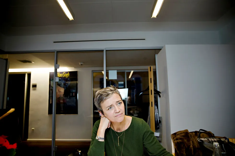 Margrethe Vestager, EUs danske konkurransekommissær, har vist seg å være en sterk motstander for teknologiselskapene. Verst har det gått utover Google og morselskapet Alphabet. Foto: Kristian Ridder-Nielsen