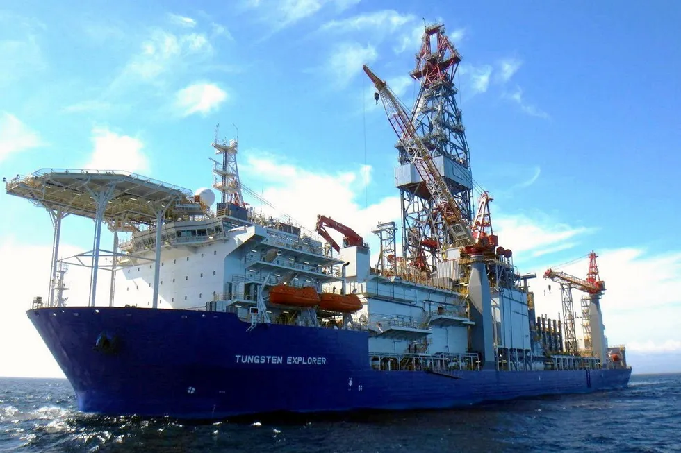 Tied up: Vantage Drilling’s Tungsten Explorer drillship is still busy in the East Mediterranean.