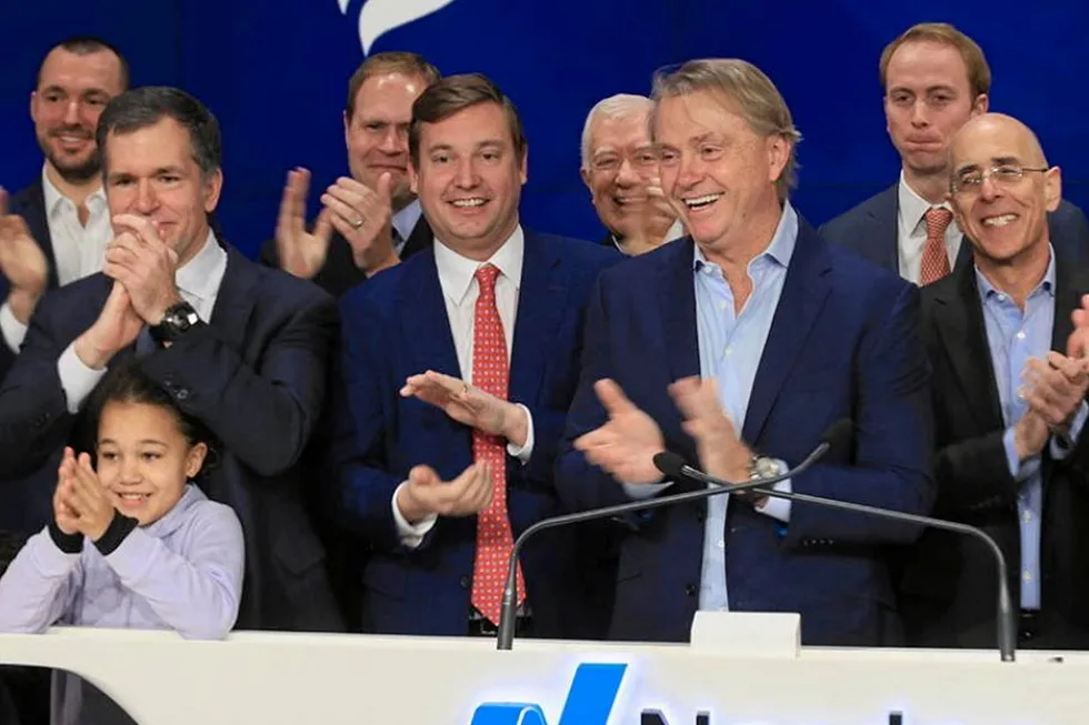 New Fortress Energy chief executive Wes Edens at the New York Stock Exchange in 2019.