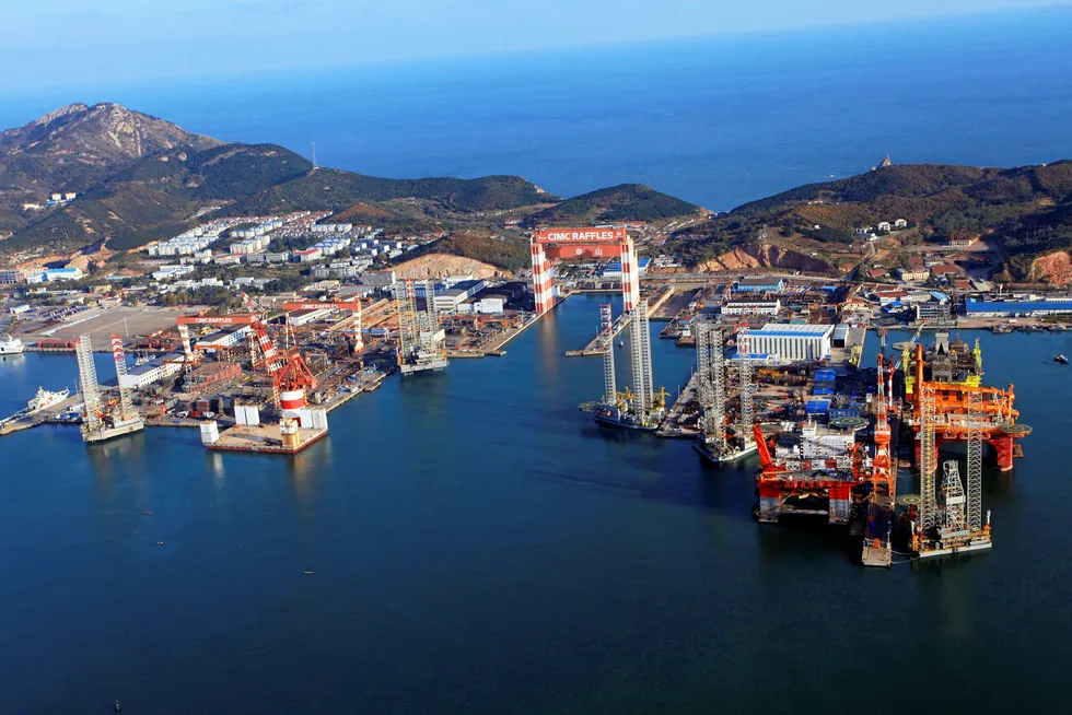 Lowest bidder: CIMC Raffles shipyard in Yantai, China