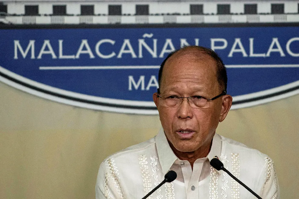 Assurance: Philippines Defence Minister Delfin Lorenzana