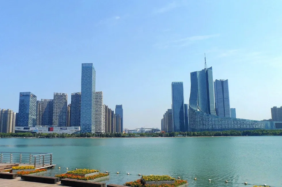 A view of Hefei city, where the new plant is due to be built.