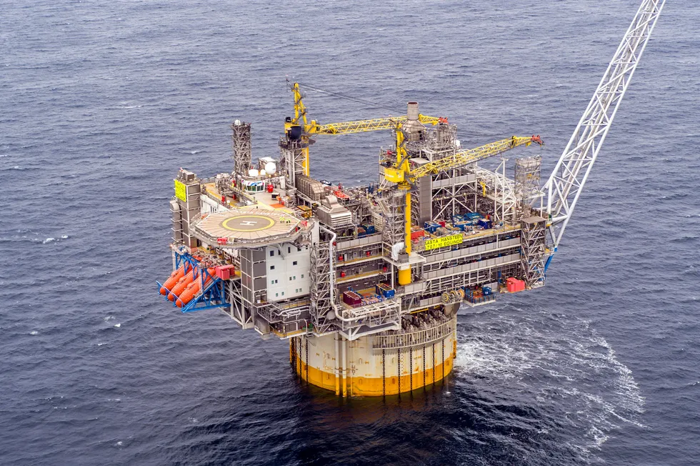 Producing: The Aasta Hansteen platform offshore Norway