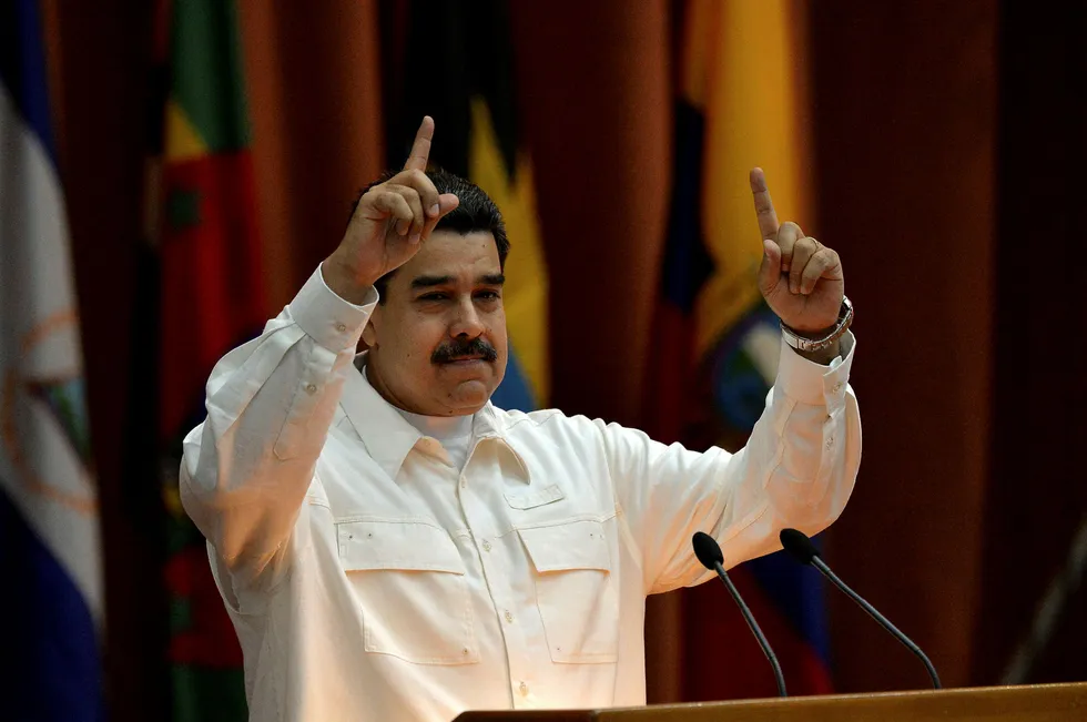 Venezuelas president Nicolas Maduro. Foto: YAMIL LAGE