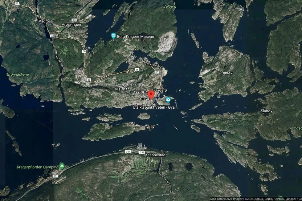 Området rundt Thomesheiveien 22A, Kragerø, Telemark