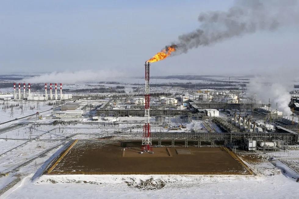 Rosnefts oljefelt Vankorskoye i russisk Sibir.
