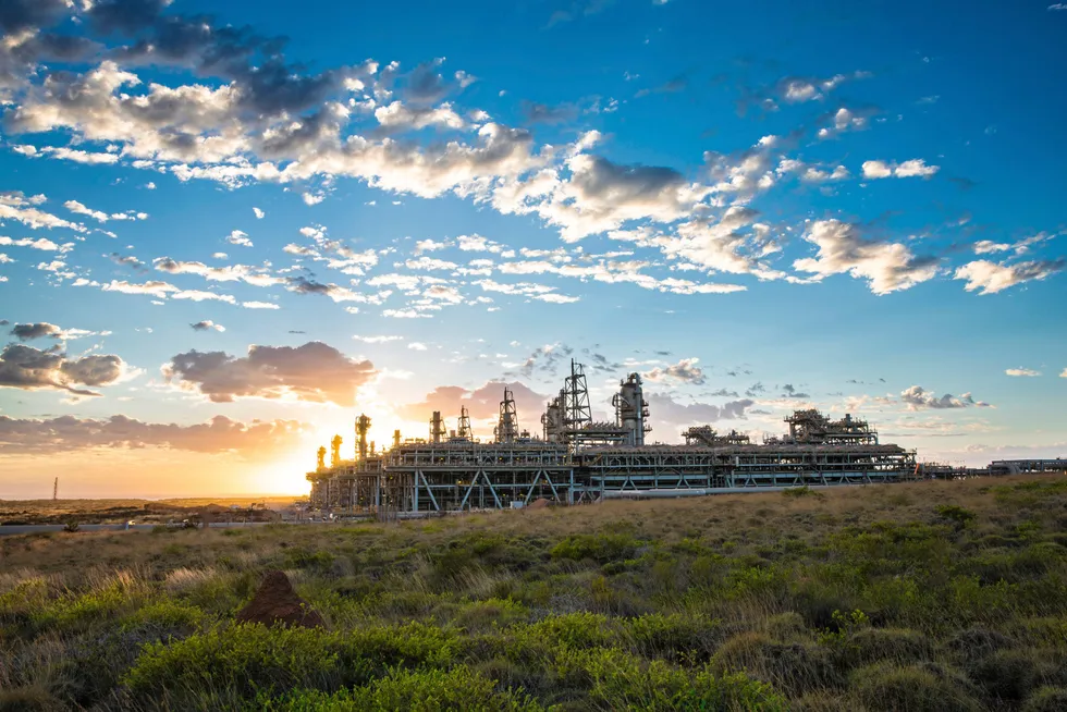 Barrow Island: Chevron's Gorgon liquefied natural gas project in Australia.