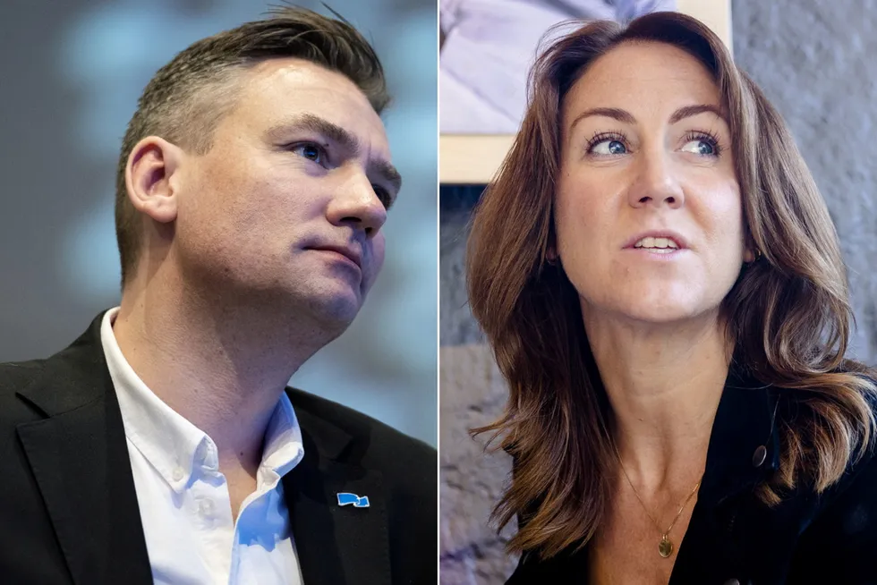 Høyres nestleder Henrik Asheim og Aps nestleder Tonje Brenna barker sammen i ordkrig om arbeidsliv.