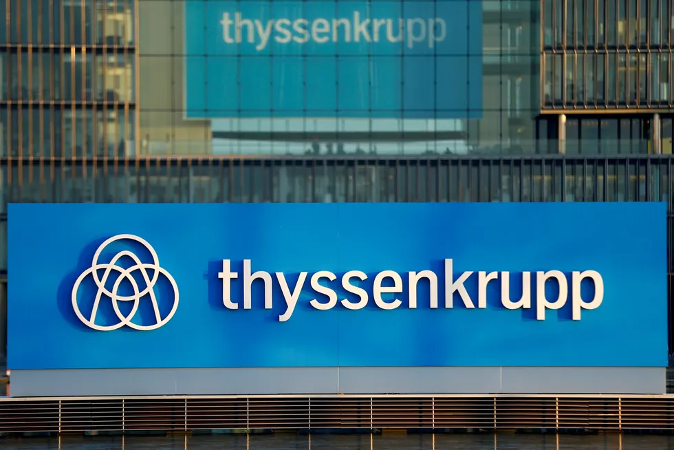Thyssenkrupp: Shell has hired the Germany company's Uhde Chlorine Engineers unit to build a 200MW electrolysis plant for its Holland Hydrogen I project