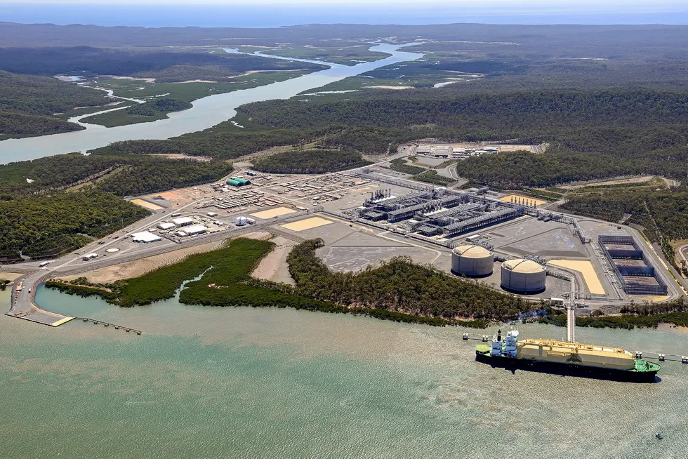 Stakes acquired: the Australia Pacific LNG facility on Curtis Island, Queensland, Australia.