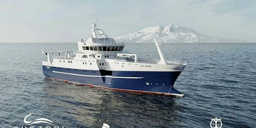 Brunvoll har signert kontrakt på framdrift-, manøvrering- og kontrollsystem med Baatbygg AS for en fiskebåt for kombinert trål-, line- og teinefiske. Fiskebåten som er designet av Skipskompetanse AS er til rederiet Austral Fisheries, Australia. Leveransen fra Brunvoll skal skje innen Q3 2019.Foto: Austral Fisheries