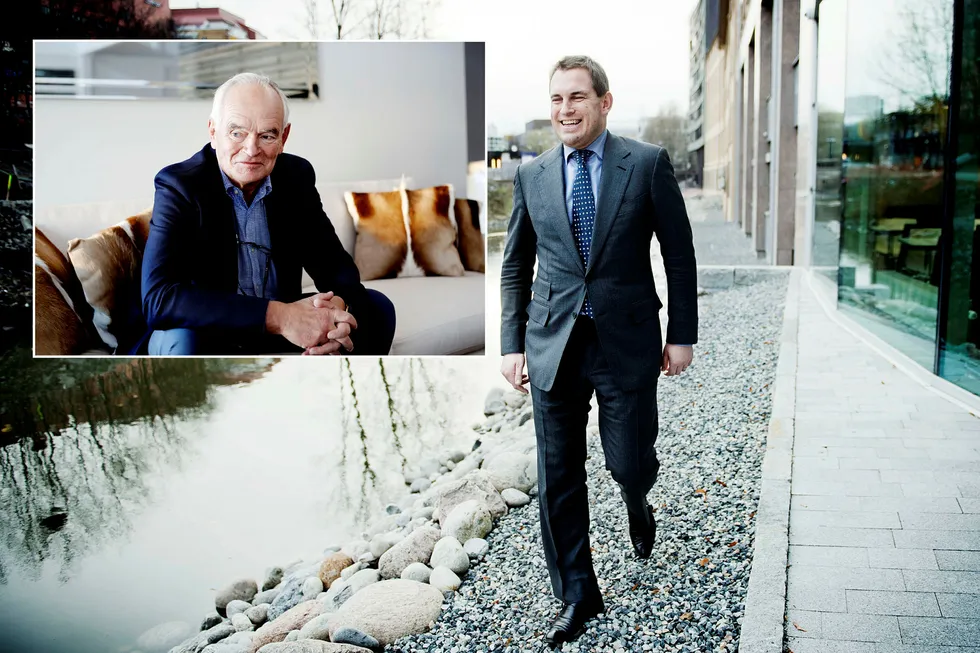 To år etter krangelen investerer Frederik og Trond Mohn (innfelt) 775 millioner i eiendom sammen på Fornebu. Foto: Hampus Lundgren