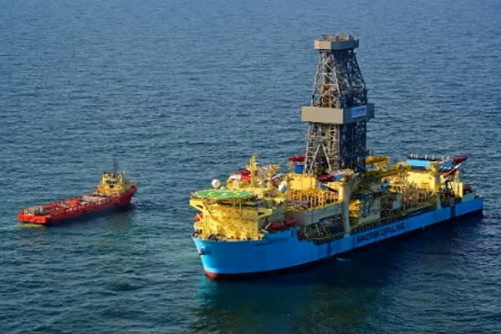 Extra work: drillship Maersk Valiant will remain in Suriname until about the end of 2022.