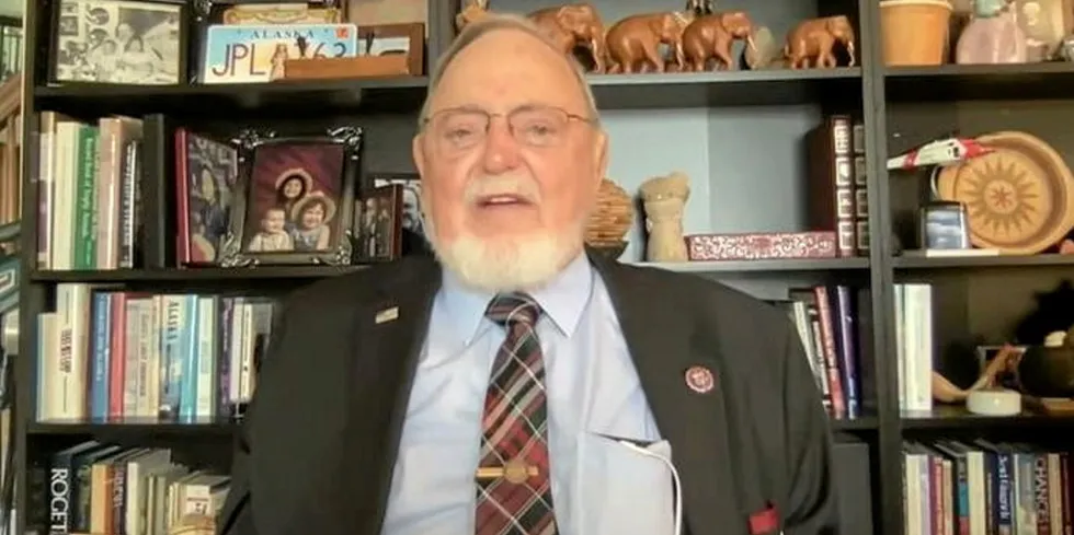 Alaska lawmaker Don Young addressed keeping finfish aquaculture out of the state during a virtual hearing held July 29, 2021.