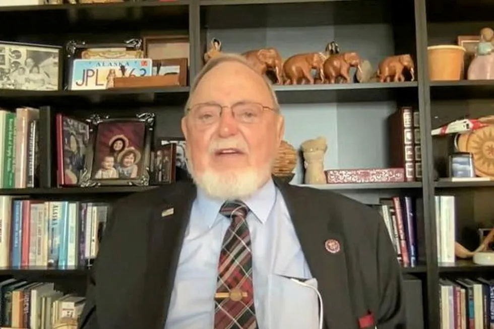 Alaska lawmaker Don Young addressed keeping finfish aquaculture out of the state during a virtual hearing held July 29, 2021.