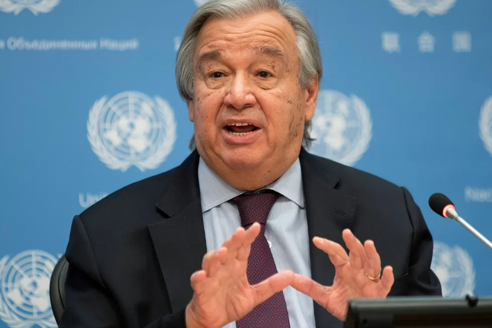 'Waging war on nature: United Nations Secretary General Antonio Guterres