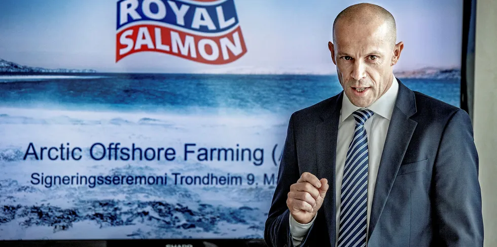 Konsernsjef Charles Høstlund i Norway Royal Salmon la frem tredjekvartalsresultatene tirsdag.