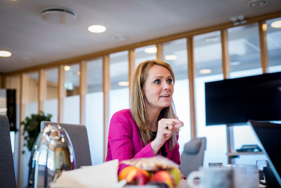 Kulturminister Linda Hofstad Helleland bestiller ny utredning om forholdet mellom NRK og kommersielle konkurrenter. Foto: Skjalg Bøhmer Vold