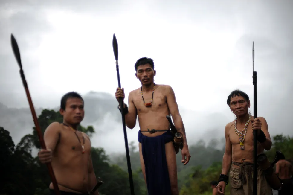 Indigenous: members of the nomadic Penan tribe in Malaysia's Sarawak state