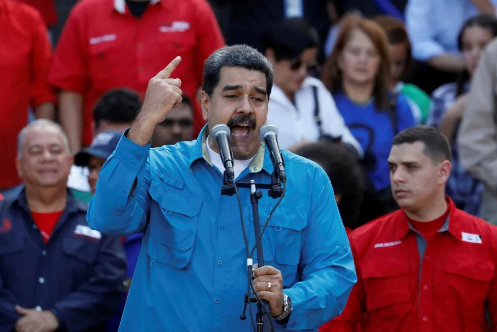 Venezuelas president Nicolas Maduro stiller til gjenvalg. Foto: Marco Bello/Reuters/NTB Scanpix