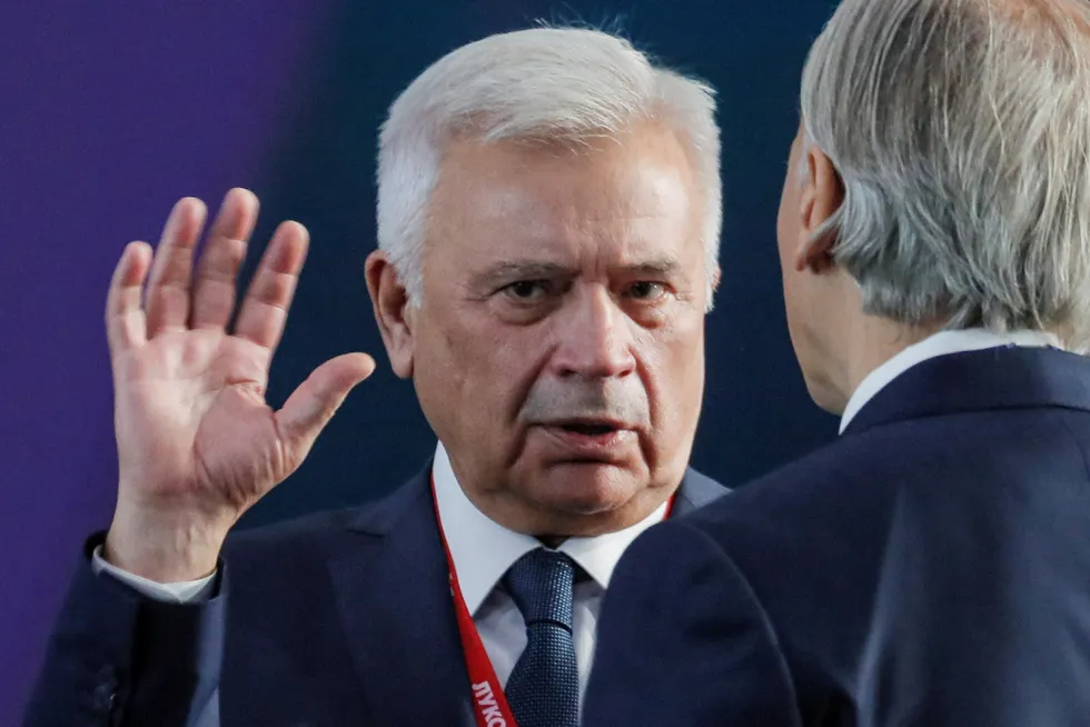 Vote for hydrocarbons: Vagit Alekperov, president of Lukoil and a key minority shareholder