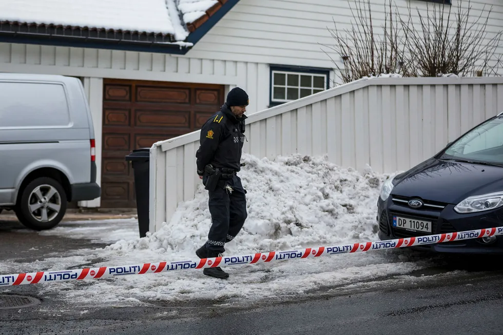 Tor Mikkel Waras bolig rett etter at siktelsen mot hans samboer ble offentliggjort.