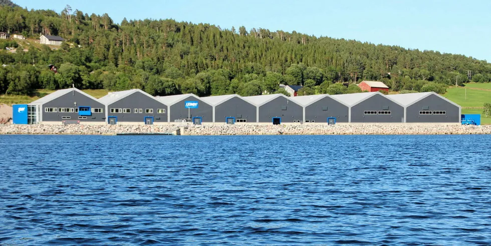 Lerøys settefiskanlegg i Belsvik, Hemne kommune.