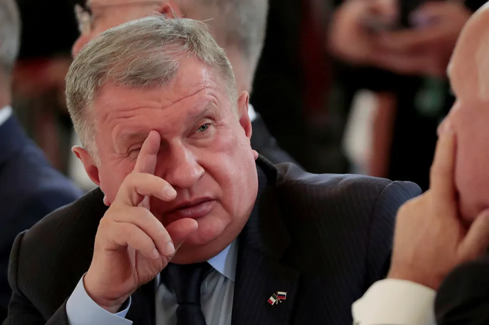 Agenda: Igor Sechin, executive chairman of Russia's largest oil producer, Rosneft