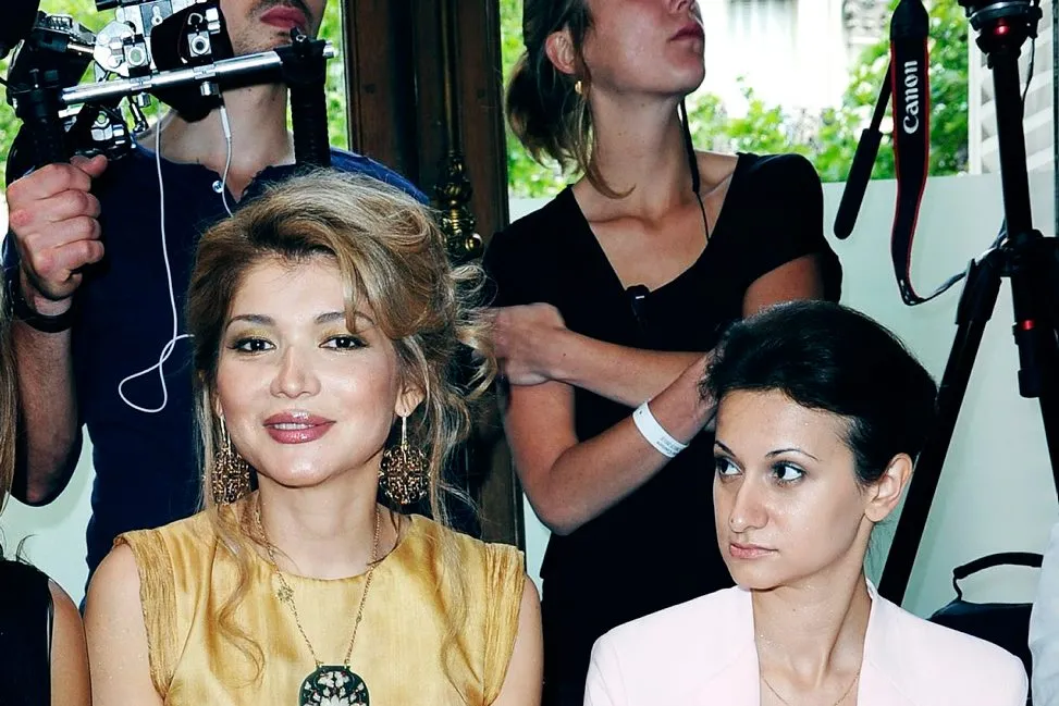 Presidentdatteren Gulnara Karimova (til venstre) sitter nå i husarrest, mens hennes assistent Gayane Avakyan, som sto som kontaktperson for Takilant, er dømt til fengsel i en militærdomstol.