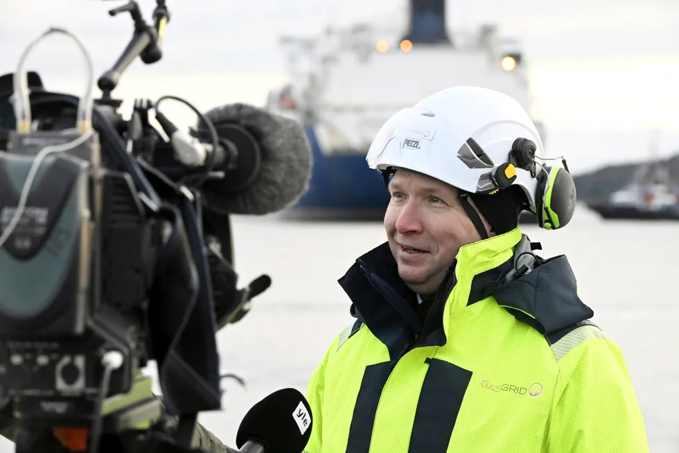 LNG lifeline: Gasgrid's chief executive Olli Sipila.