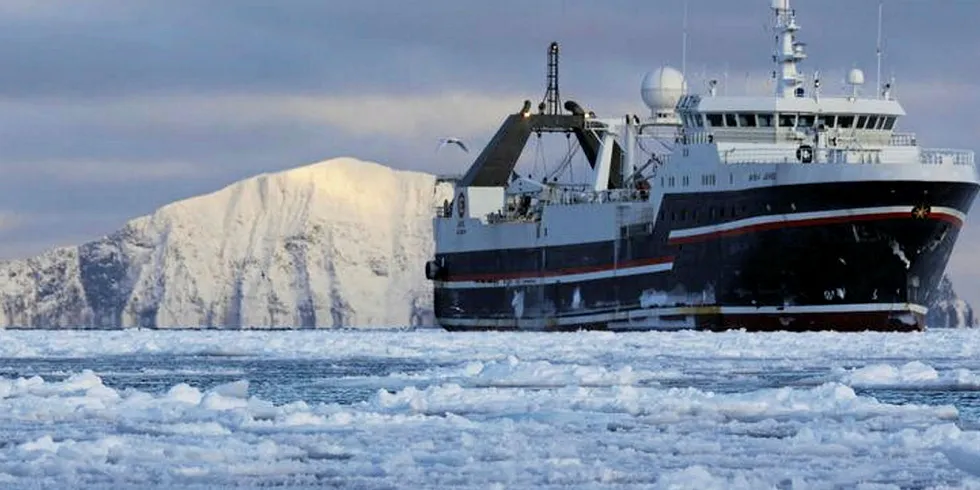 SOLGT: Aker BioMarine kjøpte fartøyet i 2017, men har vært forhindret fra å ta båten i bruk til kommersielt fiske og besluttet tidligere i år å selge fartøyet.