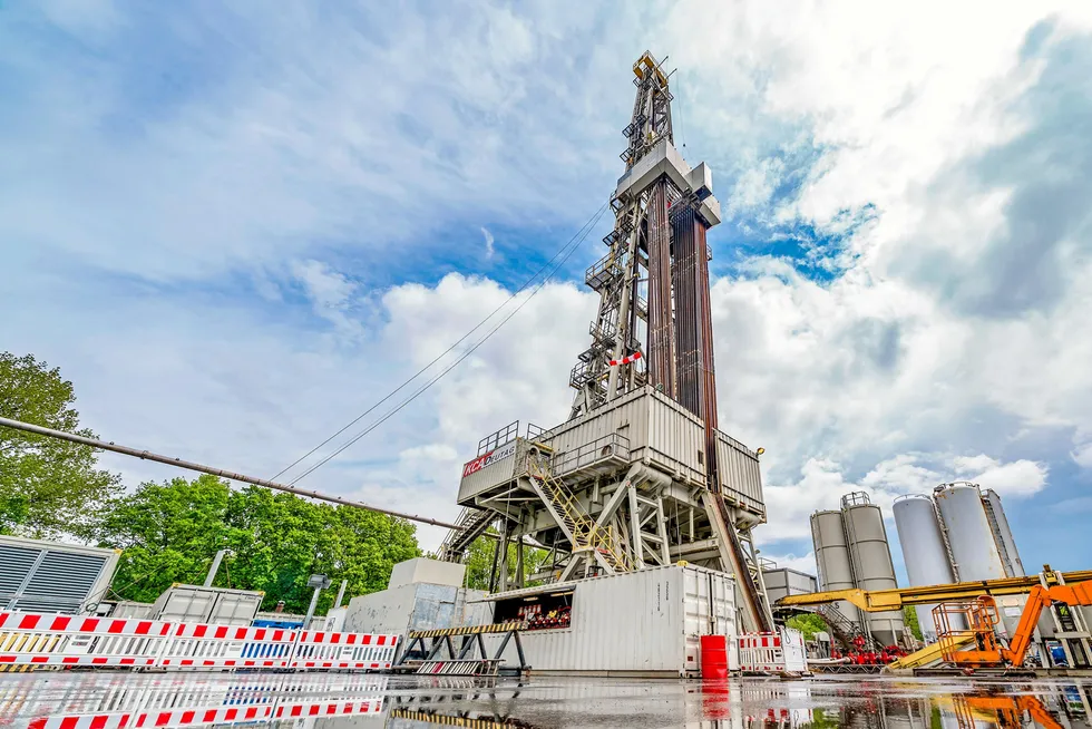 On location: a KCA Deutag drilling rig at Neptune Energy's Adorf field in Germany.
