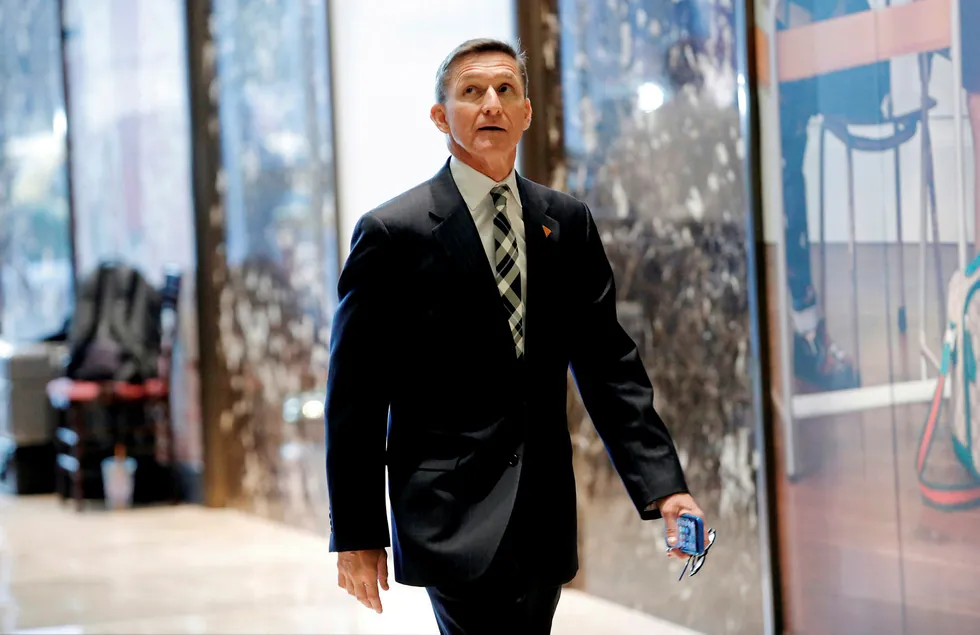 Michael Flynn er tilbudt jobben som nasjonal sikkerhetsrådgiver for Donald Trump. Foto: MIKE SEGAR