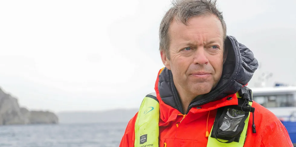 Konsernsjef Alf-Helge Aarskog i Marine Harvest