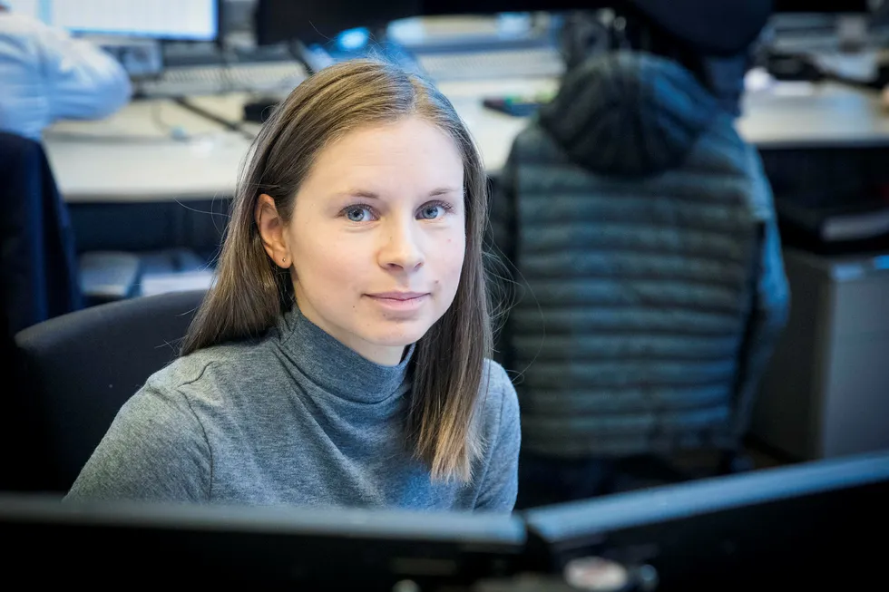 Valutaanalytiker Marit Øwre Johnsen i DNB. Foto: Gunnar Lier