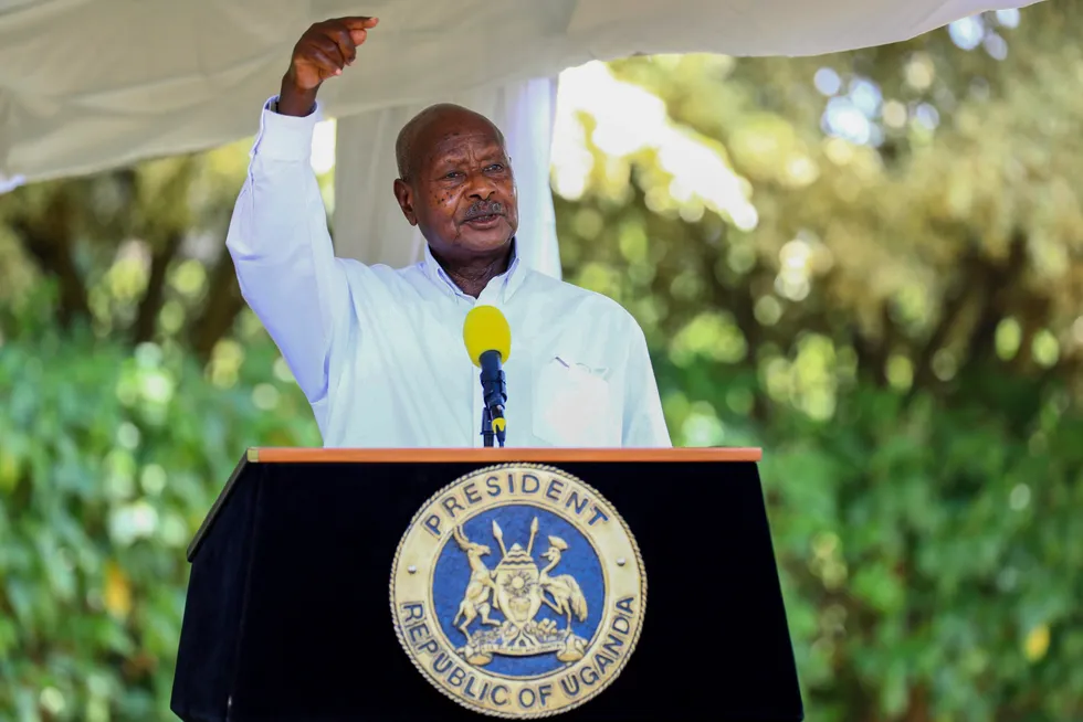 Pointing the finger: Uganda President Yoweri Museveni