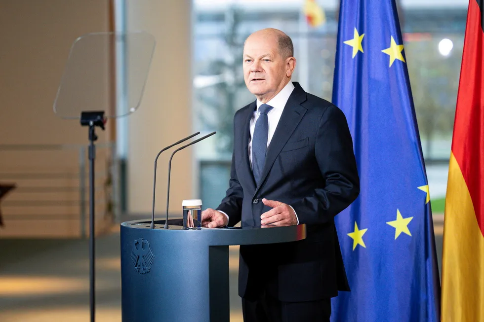 German chancellor Olaf Scholz.