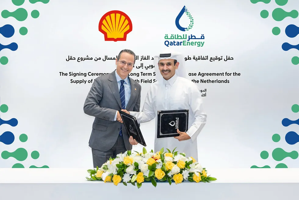 LNG agreement: The chief executives of QatarEnergy and Shell have signed a long-term LNG supply pact.